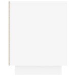 vidaXL Meuble TV blanc 80x35x45 cm bois d'ingénierie