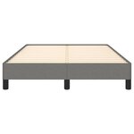 vidaXL Cadre de lit Gris foncé 120 x 200 cm Tissu