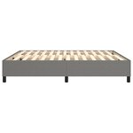 vidaXL Cadre de lit sans matelas gris foncé 160x200 cm tissu