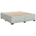 vidaXL Cadre de lit sans matelas gris clair 180x200 cm velours