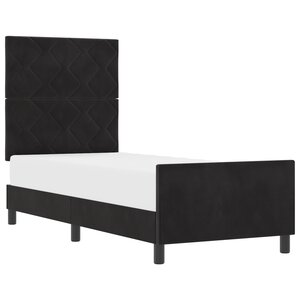 Cadre de lit vidaXL Noir 80x200 cm Velours