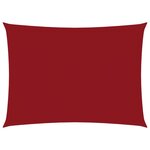 vidaXL Voile de parasol Tissu Oxford rectangulaire 3x5 m Rouge