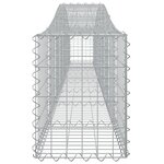vidaXL Paniers à gabions arqués 9 Pièces 400x30x40/60 cm Fer galvanisé