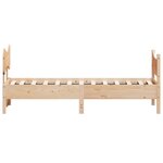 vidaXL Cadre de lit sans matelas 75x190 cm bois de pin massif