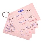 Présentoir Complet Avec 38 Paquets De 50 Flashcards Sous Film + Anneau - Bristol Ligné Perforé - Formats A6 Et A7 - Couleurs Assorties - Exacompta