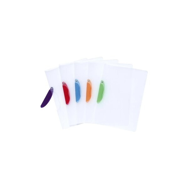 Chemise De Présentation Polypropylène Semi-rigide Clip Design - A4 - Couleurs Assorties - X 25 - Exacompta