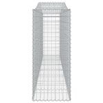vidaXL Paniers à gabions arqués 5 Pièces 400x50x120/140 cm Fer galvanisé