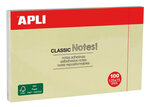 Notes adhésives 12 5x7 5 cm Bloc 100 feuilles Jaune