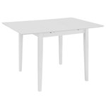 vidaXL Mobilier de salle à manger 3 Pièces MDF Blanc