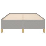 vidaXL Cadre de lit Gris clair 120x200 cm Tissu