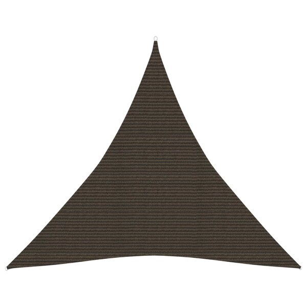 vidaXL Voile d'ombrage 160 g/m² Marron 6x6x6 m PEHD
