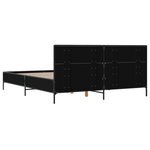 vidaXL Cadre de lit sans matelas noir 120x200 cm