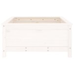 vidaXL Jardinière blanc 82 5x82 5x39 cm bois massif de pin