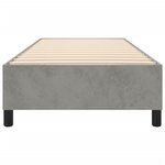 vidaXL Cadre de lit sans matelas gris clair 90x190 cm velours