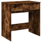vidaXL Coiffeuse avec miroir chêne fumé 73x46 5x120 cm