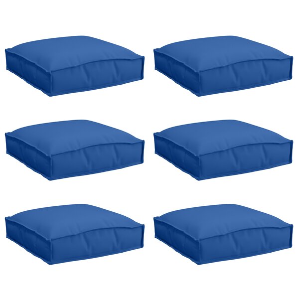 vidaXL Coussins de palette pour siège 6 Pièces Bleu royal 40x40x8 cm Tissu Oxford