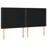 vidaXL Sommier à lattes de lit avec matelas Noir 160x200 cm Tissu