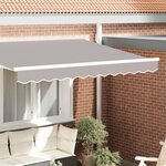 vidaXL Valence d'auvent pour cadre de 3.5 m Gris clair 3.3x0.2 m