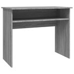 vidaXL Bureau Sonoma gris 90x50x74 cm Bois d'ingénierie