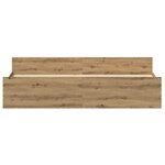 vidaXL Cadre de lit Artisan Chêne 200x200 cm Bois d'ingénierie