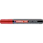 Marqueur Peinture 790 Rouge Pointe Ronde 2-3 mm x 6 EDDING