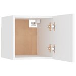 vidaXL Meuble TV mural Blanc 30 5x30x30 cm