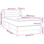 vidaXL Sommier à lattes de lit et matelas Rose 80x200 cm Velours