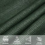 vidaXL Voile d'ombrage 160 g/m² Vert foncé 5x7 m PEHD