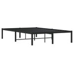 vidaXL Cadre de lit métal noir 120x200 cm
