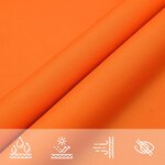 vidaXL Voile de parasol tissu oxford rectangulaire 5x8 m orange
