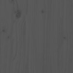 vidaXL Cadre de lit Gris Bois massif 100x200 cm