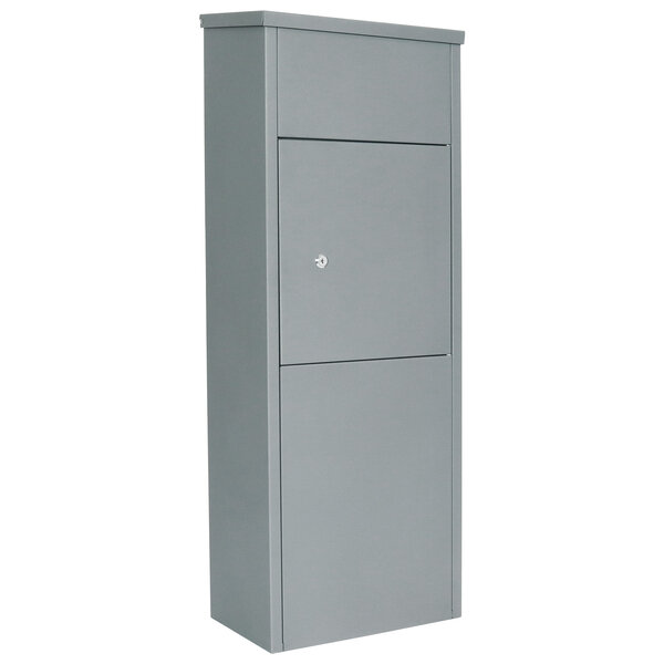 Profirst mail pm 1100 boîte à colis grise avec verrouillage cylindrique