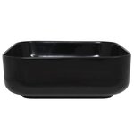 vidaXL Lavabo carré Céramique Noir 38 x 38 x 13 5 cm