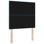 vidaXL Tête de Lit LED Bleu Foncé 80 cm Velours