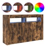 vidaXL Buffet Chêne Fumé Bois d'Ingénierie 116 x 30 x 75 cm