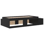 vidaXL Cadre de Lit Chêne Noir 90x200 cm
