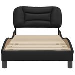 vidaXL Cadre de lit sans matelas noir 90x190 cm similicuir
