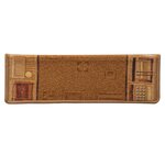 vidaXL Tapis d'escalier autocollants 15 Pièces 65x21x4 cm Beige