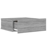 vidaXL Table de chevet flottante Sonoma gris 40x30x15 cm