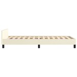 vidaXL Cadre de lit avec tête de lit Crème 80x200 cm Similicuir