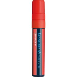 Marqueur à craie maxx 260 pointe large 5-15 mm rouge x 10 schneider