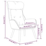 vidaXL Chaise de relaxation Noir Tissu