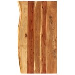 vidaXL Dessus de meuble-lavabo de salle de bain Acacia 100x52x3 8 cm