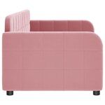 vidaXL Lit de repos rose 80x200 cm velours