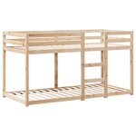 vidaXL Lit superposé avec toit 90x200 cm bois de pin massif