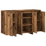 vidaXL Buffet marron Bois ancien Bois 120 x 41 x 75 cm Buffet