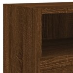 vidaXL Unités murales TV 4 Pièces chêne marron bois d'ingénierie