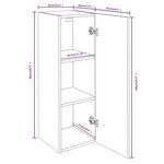 vidaXL Meubles TV 2 Pièces Sonoma gris 30 5x30x90 cm Bois d'ingénierie