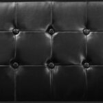 vidaXL Fauteuil noir similicuir