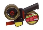 Dévidoir à main h-180 pour ruban d'emballage 50 mm x 66 m + 2 rouleaux scotch